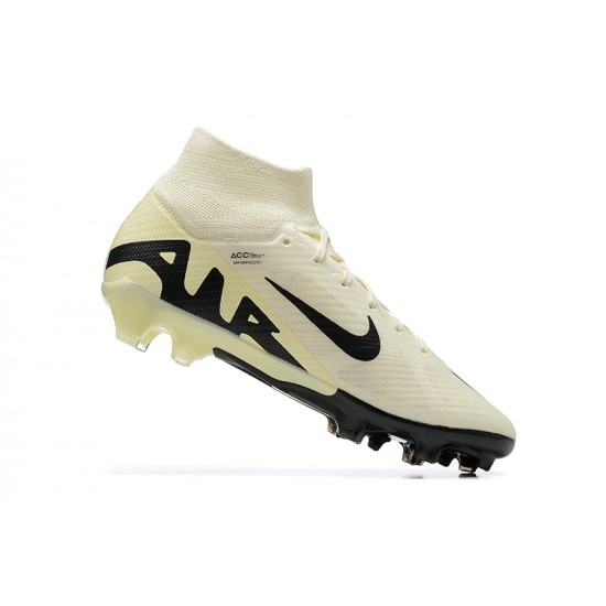 Kopačky Nike Air Zoom Mercurial Superfly Ix Elite Fg Béžový Černá High-top Football Cleats