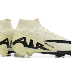 Kopačky Nike Air Zoom Mercurial Superfly Ix Elite Fg Béžový Černá High-top Football Cleats