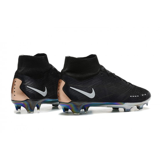 Kopačky Nike Air Zoom Mercurial Superfly Ix Elite Fg Černá Zlato Bílý High-top Football Cleats