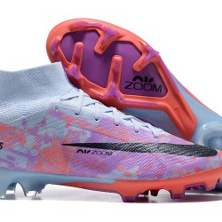 Kopačky Nike Air Zoom Mercurial Superfly Ix Elite Fg Modrý Nachový High-top Football Cleats