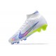 Kopačky Nike Air Zoom Mercurial Superfly Ix Elite Fg Modrý Bílý Žlutý Zelená High-top Football Cleats