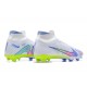 Kopačky Nike Air Zoom Mercurial Superfly Ix Elite Fg Modrý Bílý Žlutý Zelená High-top Football Cleats