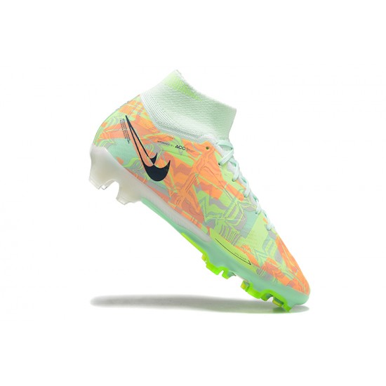 Kopačky Nike Air Zoom Mercurial Superfly Ix Elite Fg Zelená Černá High-top Football Cleats