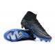 Kopačky Nike Air Zoom Mercurial Superfly Ix Elite Fg Bílý Modrý Černá High-top Football Cleats