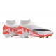 Kopačky Nike Air Zoom Mercurial Superfly Ix Elite Fg Bílý Oranžovýý Černá High-top Football Cleats