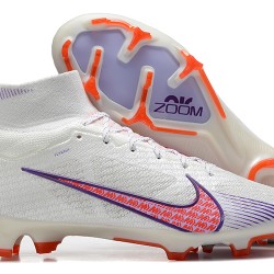 Kopačky Nike Air Zoom Mercurial Superfly Ix Elite Fg Bílý Růžový LightNachový High-top Football Cleats