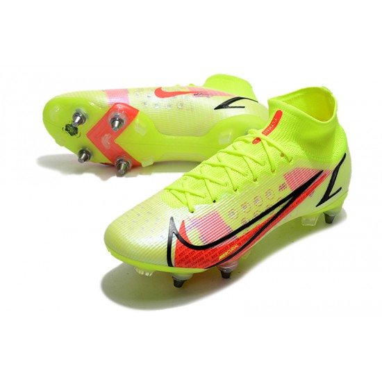 Kopačky Nike Mercurial Vapor XIV Elite SG PRO Anti Clog High-top Chartreuse