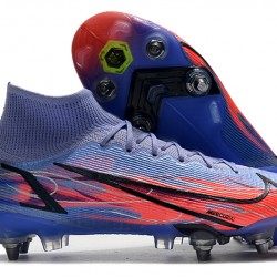 Kopačky Nike Mercurial Vapor XIV Elite SG PRO Anti Clog High-top Deep Modrý