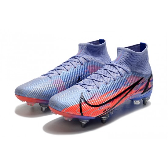 Kopačky Nike Mercurial Vapor XIV Elite SG PRO Anti Clog High-top Deep Modrý