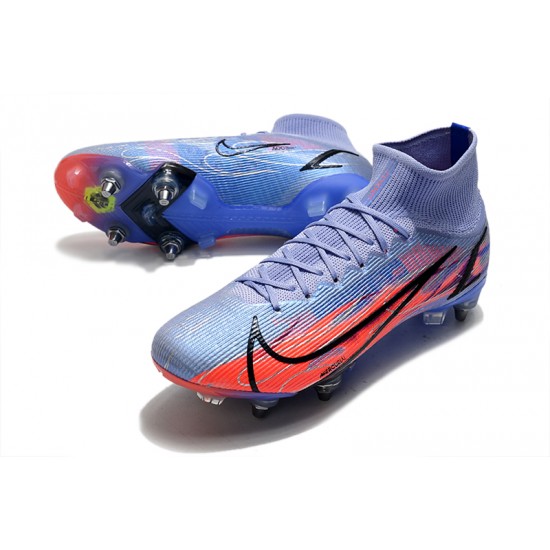 Kopačky Nike Mercurial Vapor XIV Elite SG PRO Anti Clog High-top Deep Modrý