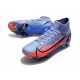 Kopačky Nike Mercurial Vapor XIV Elite SG PRO Anti Clog High-top Deep Modrý