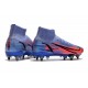 Kopačky Nike Mercurial Vapor XIV Elite SG PRO Anti Clog High-top Deep Modrý