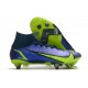 Kopačky Nike Mercurial Vapor XIV Elite SG PRO Anti Clog High-top Deep Modrý Žlutý