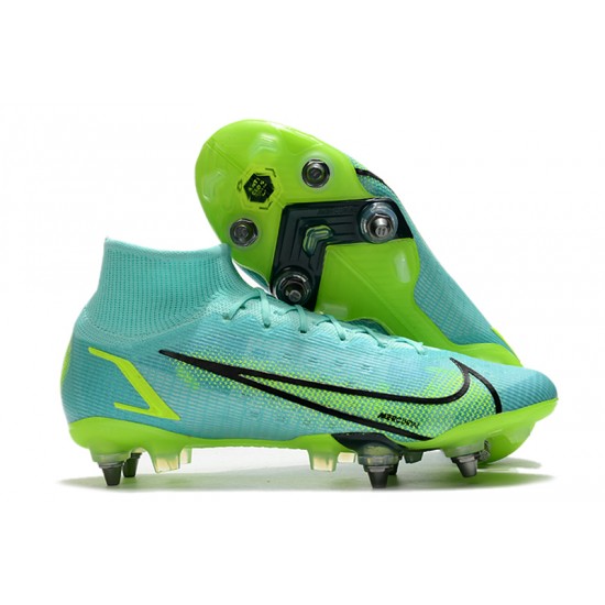 Kopačky Nike Mercurial Vapor XIV Elite SG PRO Anti Clog High-top Turqoise