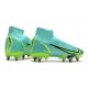 Kopačky Nike Mercurial Vapor XIV Elite SG PRO Anti Clog High-top Turqoise