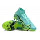 Kopačky Nike Mercurial Vapor XIV Elite SG PRO Anti Clog High-top Turqoise