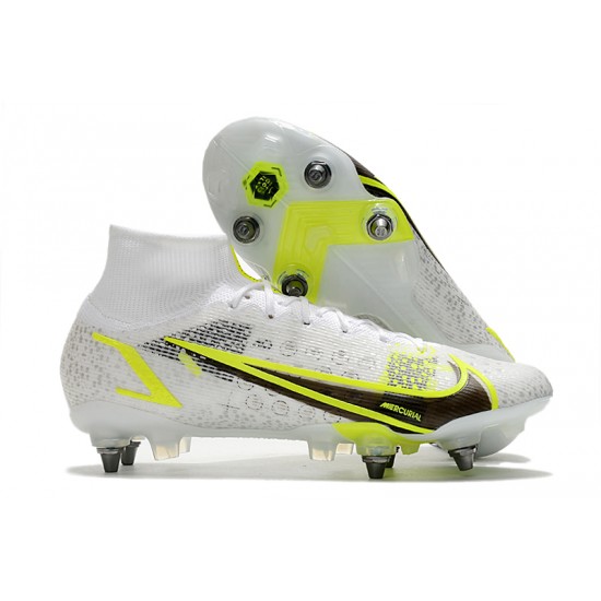 Kopačky Nike Mercurial Vapor XIV Elite SG PRO Anti Clog High-top Bílý