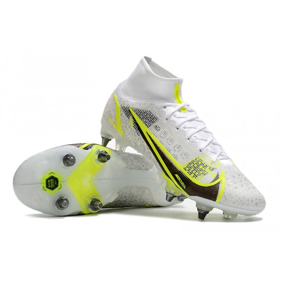 Kopačky Nike Mercurial Vapor XIV Elite SG PRO Anti Clog High-top Bílý