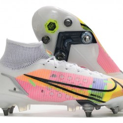 Kopačky Nike Mercurial Vapor XIV Elite SG PRO Anti Clog High-top Bílý Růžový