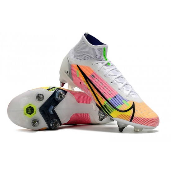 Kopačky Nike Mercurial Vapor XIV Elite SG PRO Anti Clog High-top Bílý Růžový