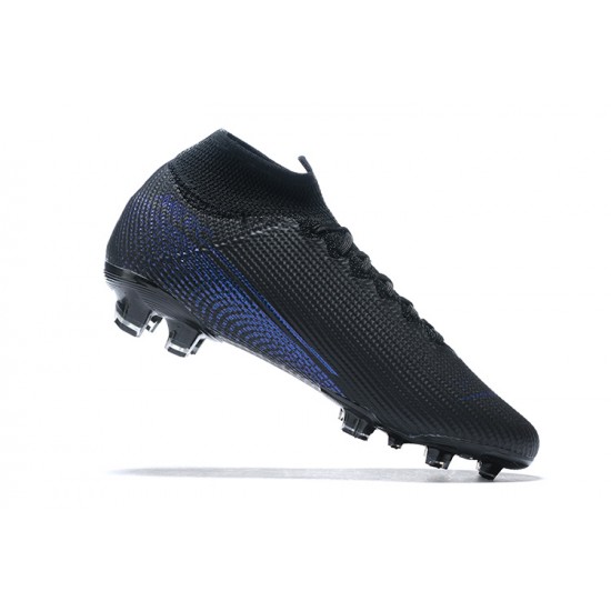 Kopačky Nike Superfly 7 Elite SE FG Černá Modrý High-top