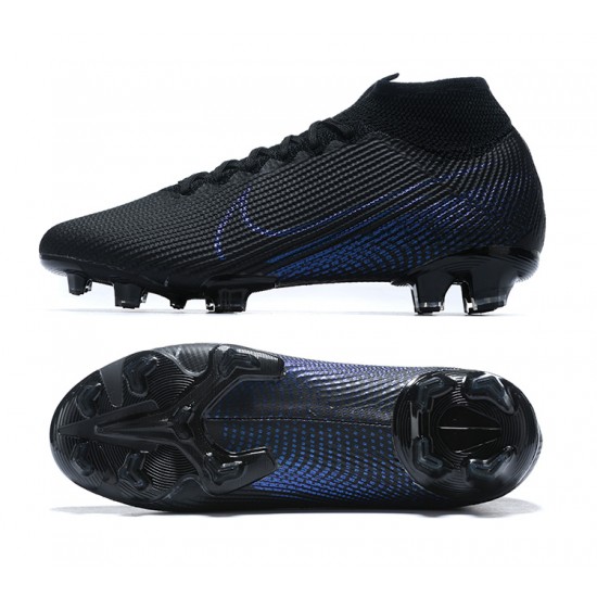 Kopačky Nike Superfly 7 Elite SE FG Černá Modrý High-top