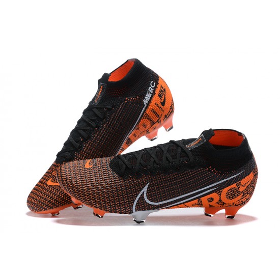 Kopačky Nike Superfly 7 Elite SE FG Černá Oranžovýý Bílý High-top