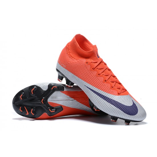 Kopačky Nike Superfly 7 Elite SE FG Oranžovýý Černá Šedá High-top