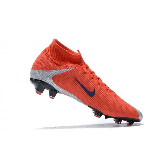 Kopačky Nike Superfly 7 Elite SE FG Oranžovýý Černá Šedá High-top