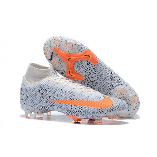 Kopačky Nike Superfly 7 Elite SE FG Oranžovýý Černá Bílý High-top