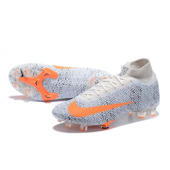 Kopačky Nike Superfly 7 Elite SE FG Oranžovýý Černá Bílý High-top