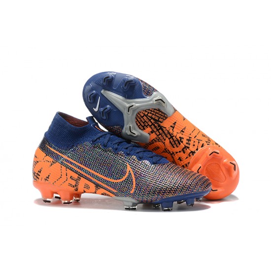 Kopačky Nike Superfly 7 Elite SE FG Oranžovýý Modrý High-top