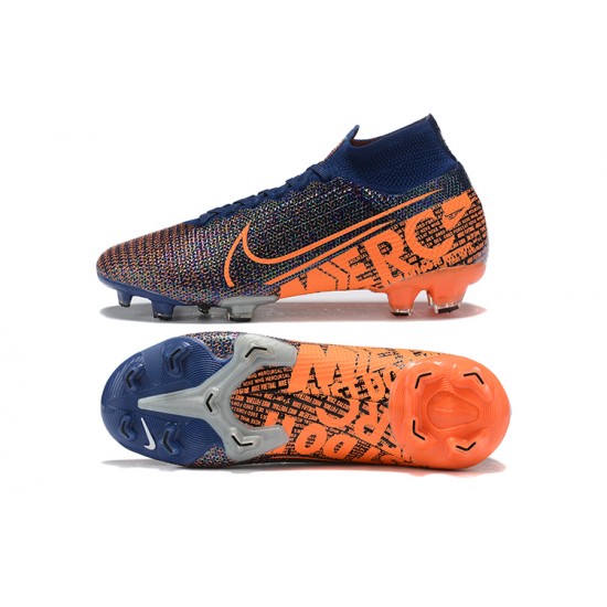 Kopačky Nike Superfly 7 Elite SE FG Oranžovýý Modrý High-top