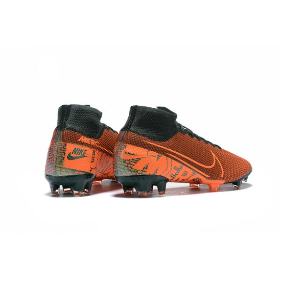 Kopačky Nike Superfly 7 Elite SE FG Oranžovýý Červené Černá High-top