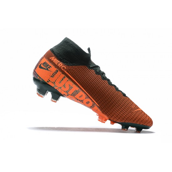 Kopačky Nike Superfly 7 Elite SE FG Oranžovýý Červené Černá High-top