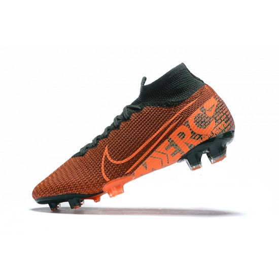 Kopačky Nike Superfly 7 Elite SE FG Oranžovýý Červené Černá High-top