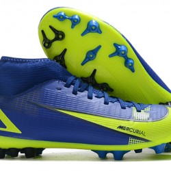 Kopačky Nike Superfly 8 Academy AG High-top Modrý Žlutý