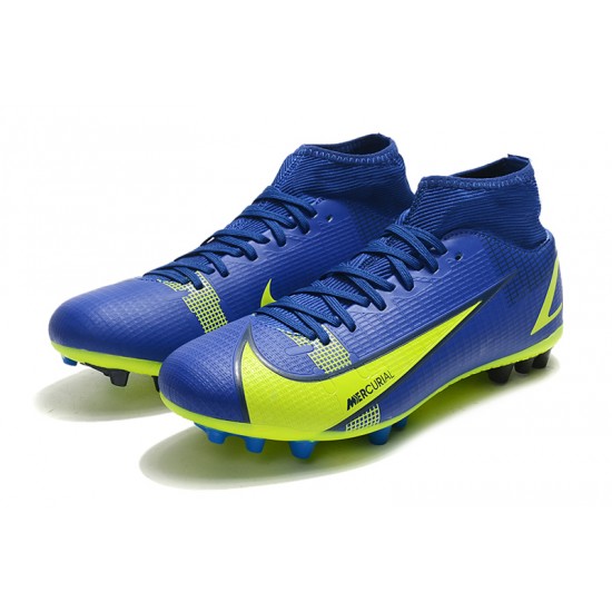 Kopačky Nike Superfly 8 Academy AG High-top Modrý Žlutý