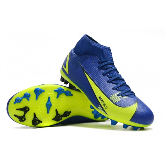 Kopačky Nike Superfly 8 Academy AG High-top Modrý Žlutý