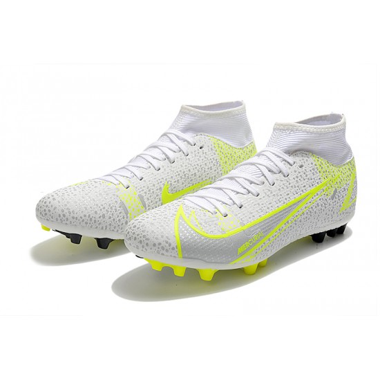 Kopačky Nike Superfly 8 Academy AG High-top Bílý Žlutý