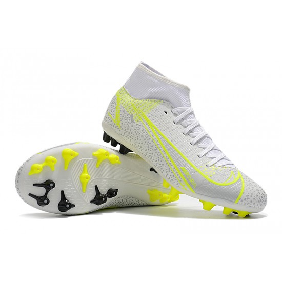 Kopačky Nike Superfly 8 Academy AG High-top Bílý Žlutý