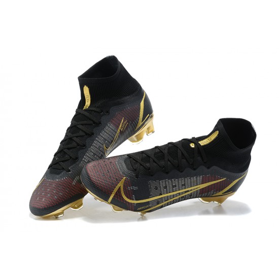 Kopačky Nike Superfly 8 Elite FG Černá Zlato High-top