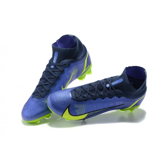 Kopačky Nike Superfly 8 Elite FG Modrý Zelená Černá High-top