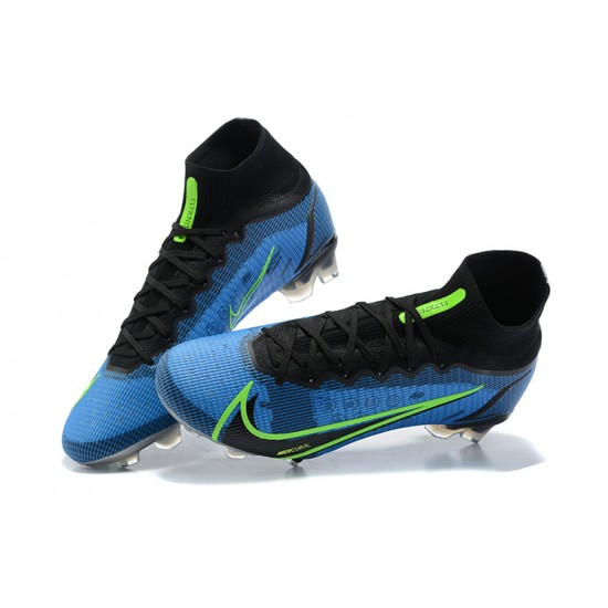 Kopačky Nike Superfly 8 Elite FG Modrý Žlutý Černá High-top