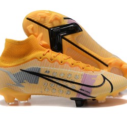 Kopačky Nike Superfly 8 Elite FG LightOranžovýý Šedá LightNachový High-top