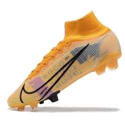 Kopačky Nike Superfly 8 Elite FG LightOranžovýý Šedá LightNachový High-top