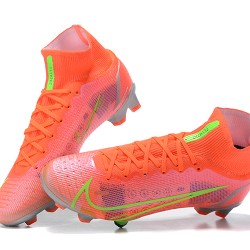 Kopačky Nike Superfly 8 Elite FG Oranžovýý Zelená Šedá High-top