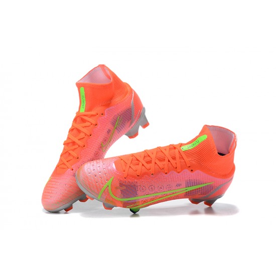 Kopačky Nike Superfly 8 Elite FG Oranžovýý Zelená Šedá High-top