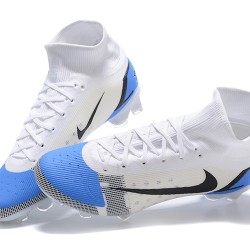 Kopačky Nike Superfly 8 Elite FG Bílý Modrý Černá High-top