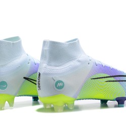 Kopačky Nike Superfly 8 Elite FG Bílý Nachový Zelená High-top